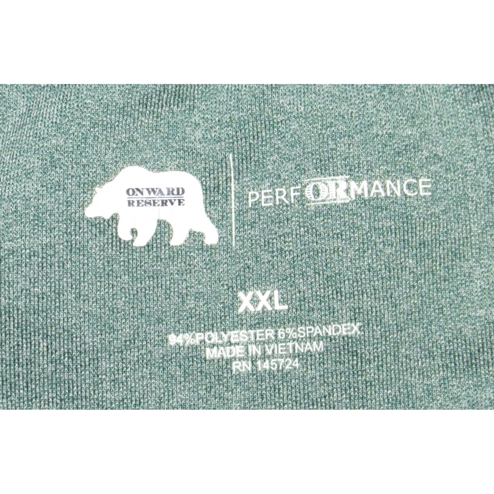 Vintage ONWARD RESERVE Performance Green Quarter Zip Sweater XXL Men Size US XXL / EU 58 / 5 - 4 Thumbnail