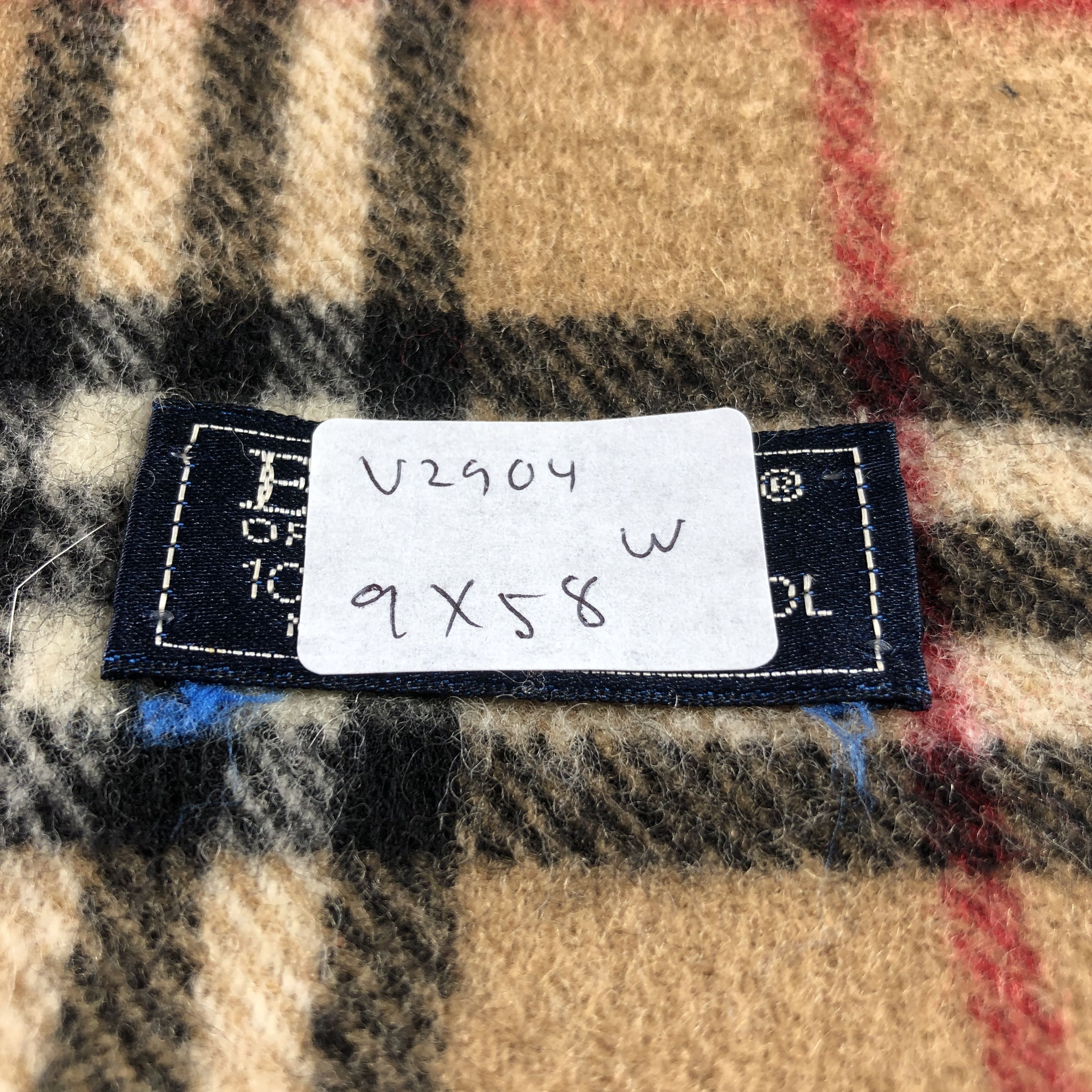 Burberry Burberry Tan Nova Check Wool Scarf Muffler V2904 Size ONE SIZE - 8 Thumbnail