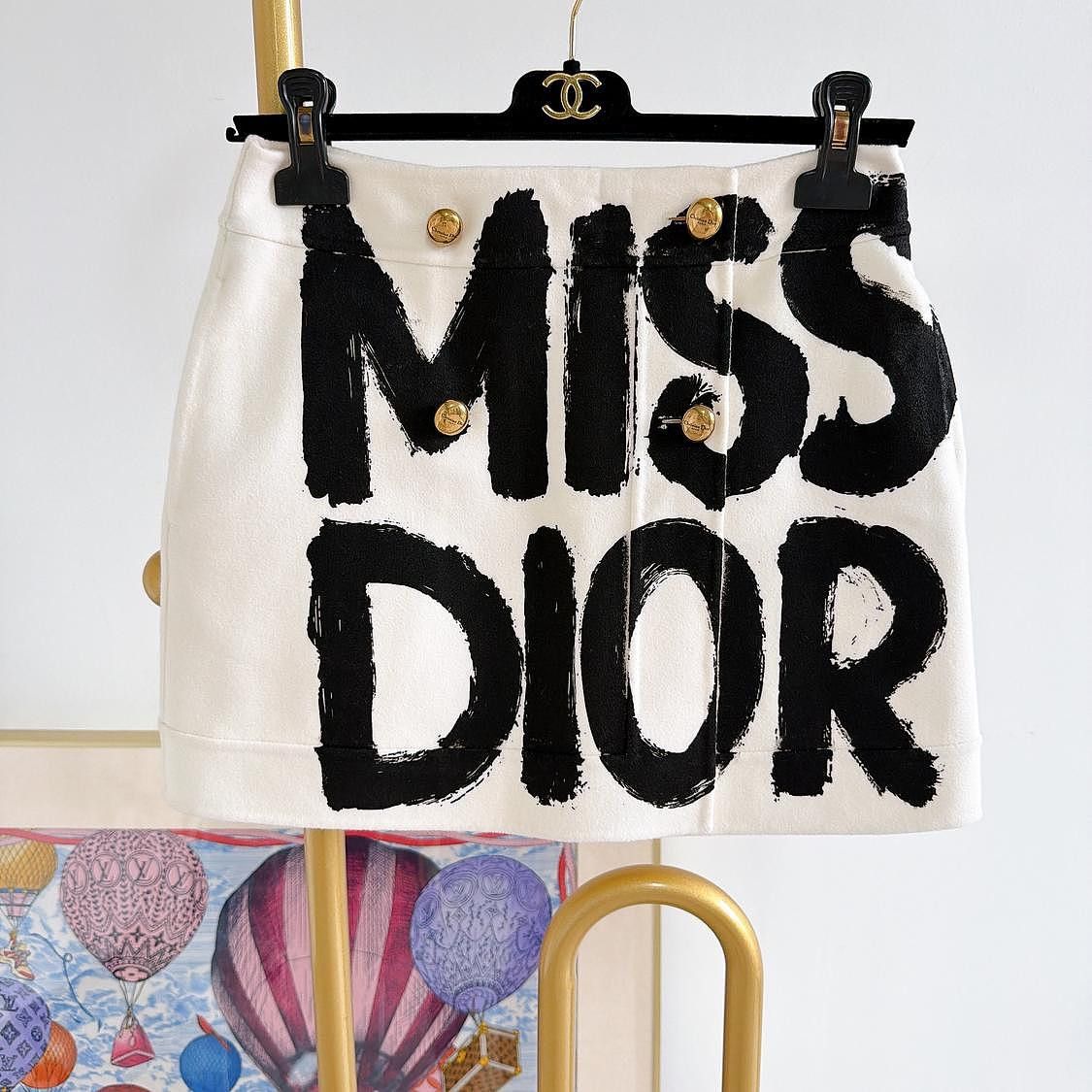 Dior Dior Logo Mini Skirt FR 34 Size 25" / US 0 / IT 36 - 1 Thumbnail