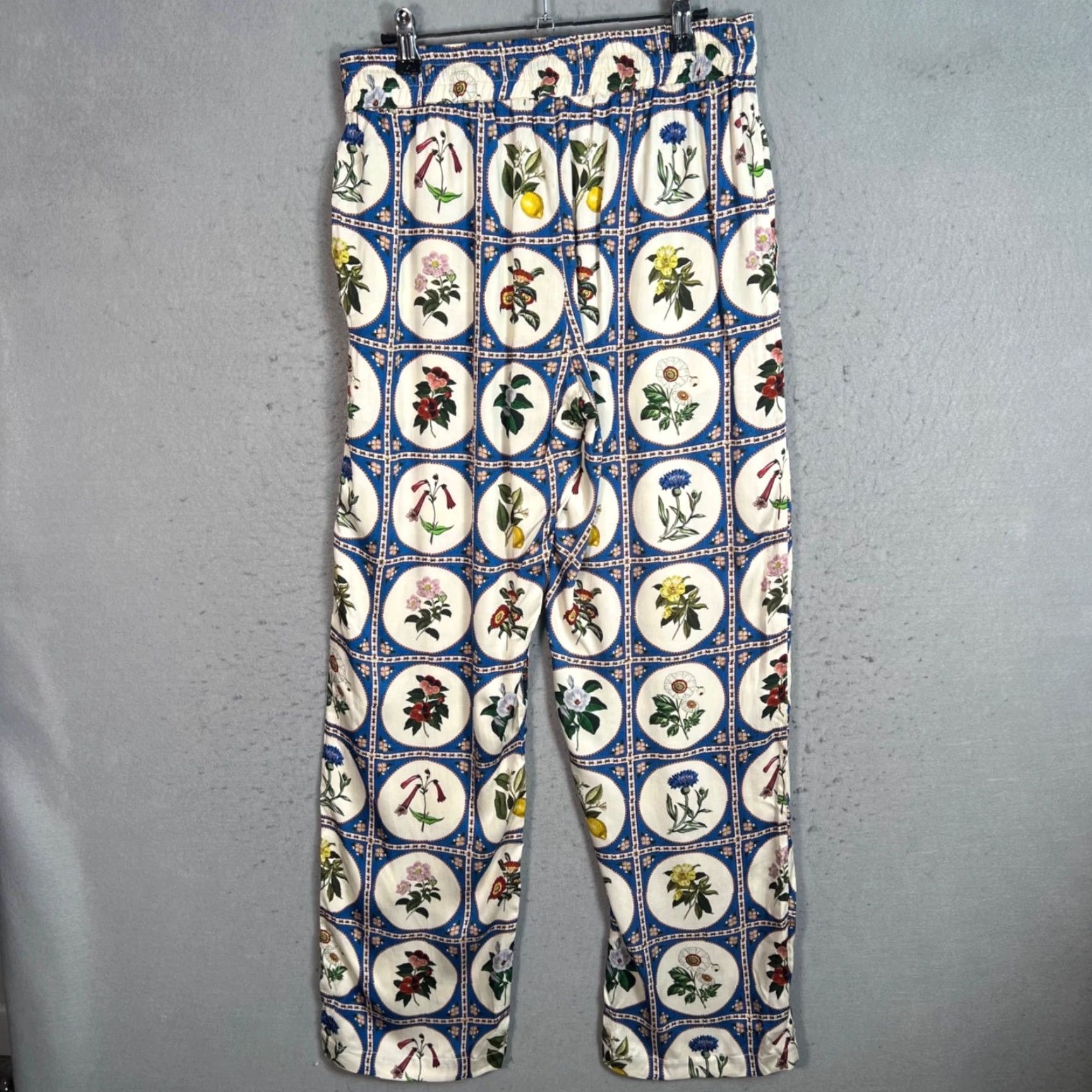 Vintage Perte D'Ego Floral Print Modal Pants Womens Size M NEW! Size 32" / US 10 / IT 46 - 2 Thumbnail