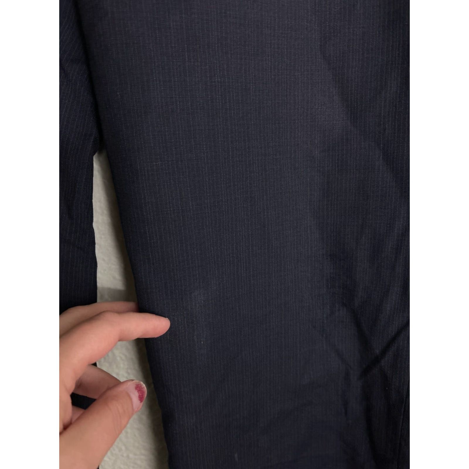 Banana Republic VINTAGE Banana Republic Mens 33x30 Classic Fit Wool Pants Navy Blue Pinstripe Flaw Dress Pants Mens Size US 33 - 5 Thumbnail