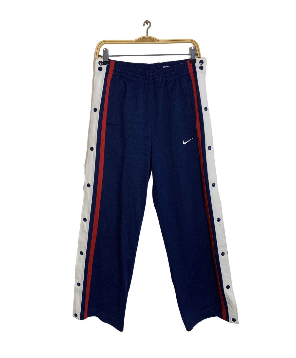 Nike Hype 90s Nike Track Jogger Pant Side Snap Button Design Size US 32 / EU 48 - 1 Thumbnail