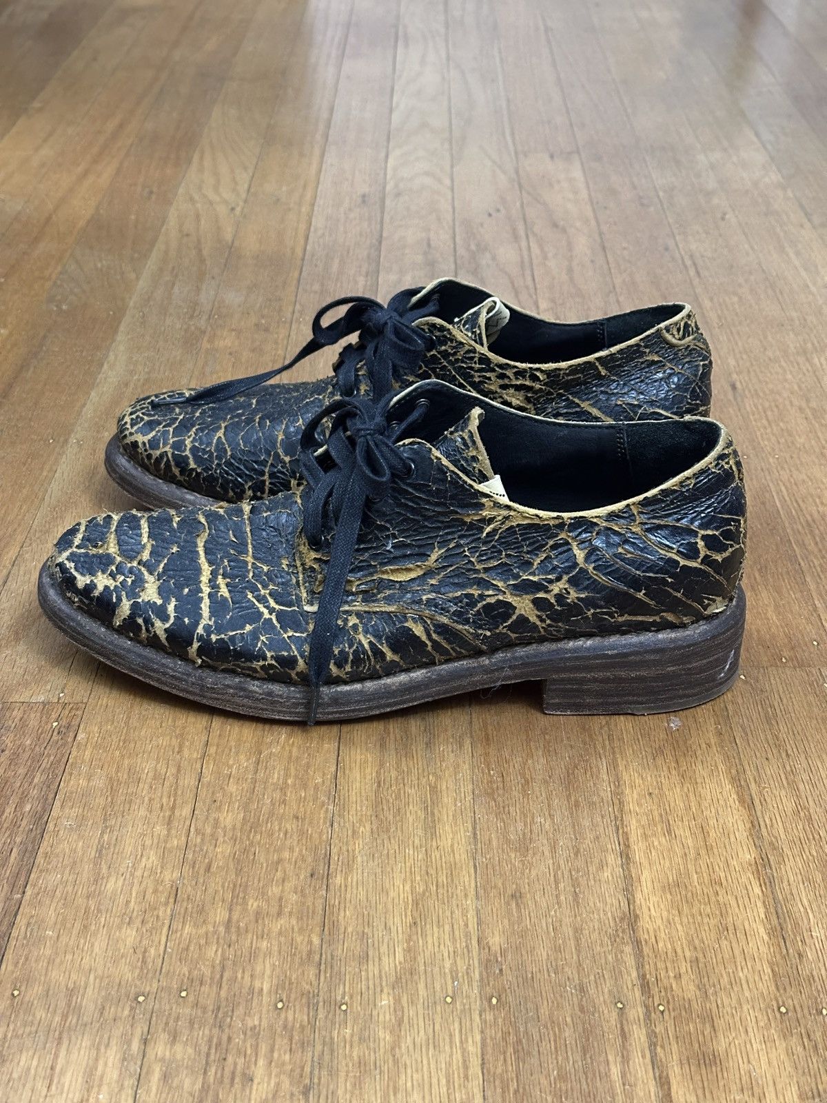 Visvim Rare Distressed Hammond Folk Derby Oxford shoes Size US 8.5 / EU 41-42 - 1 Thumbnail