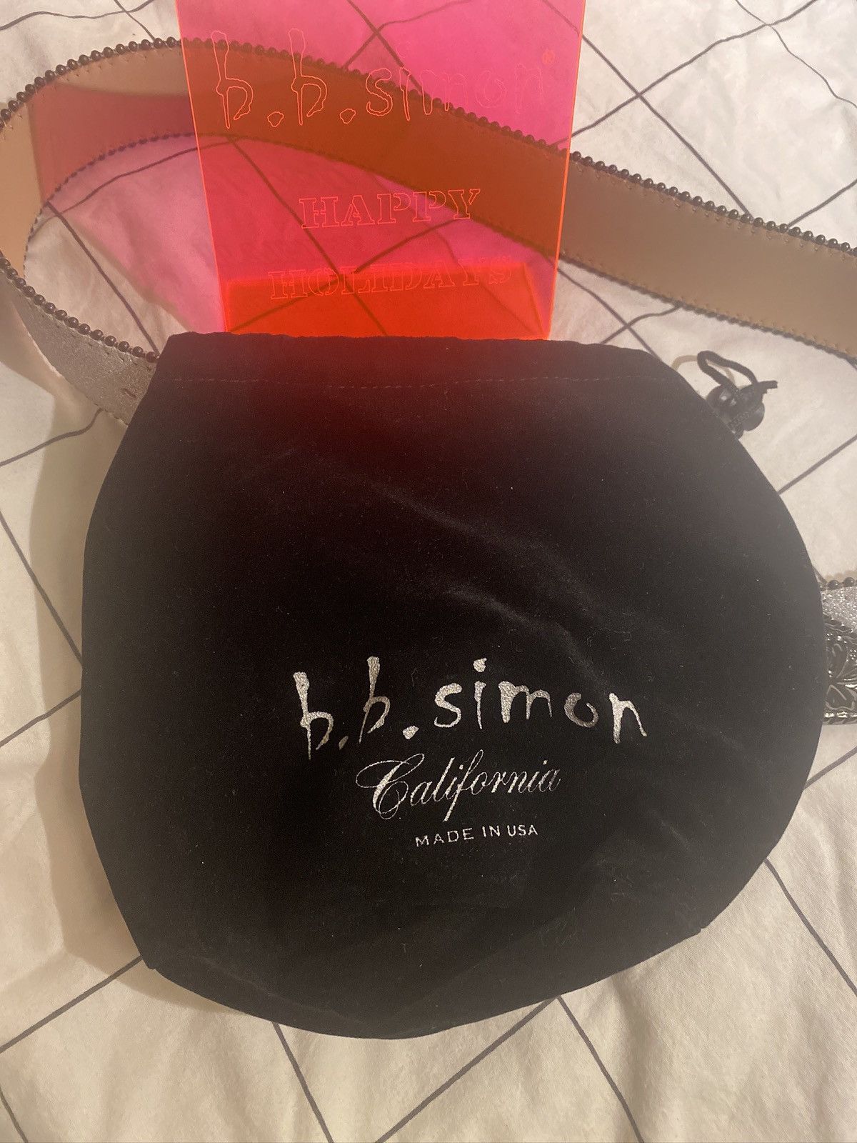 B.B. Simon B.B. Simon California Rhinestone Belt - SIZE 32 Size 32 - 6 Thumbnail