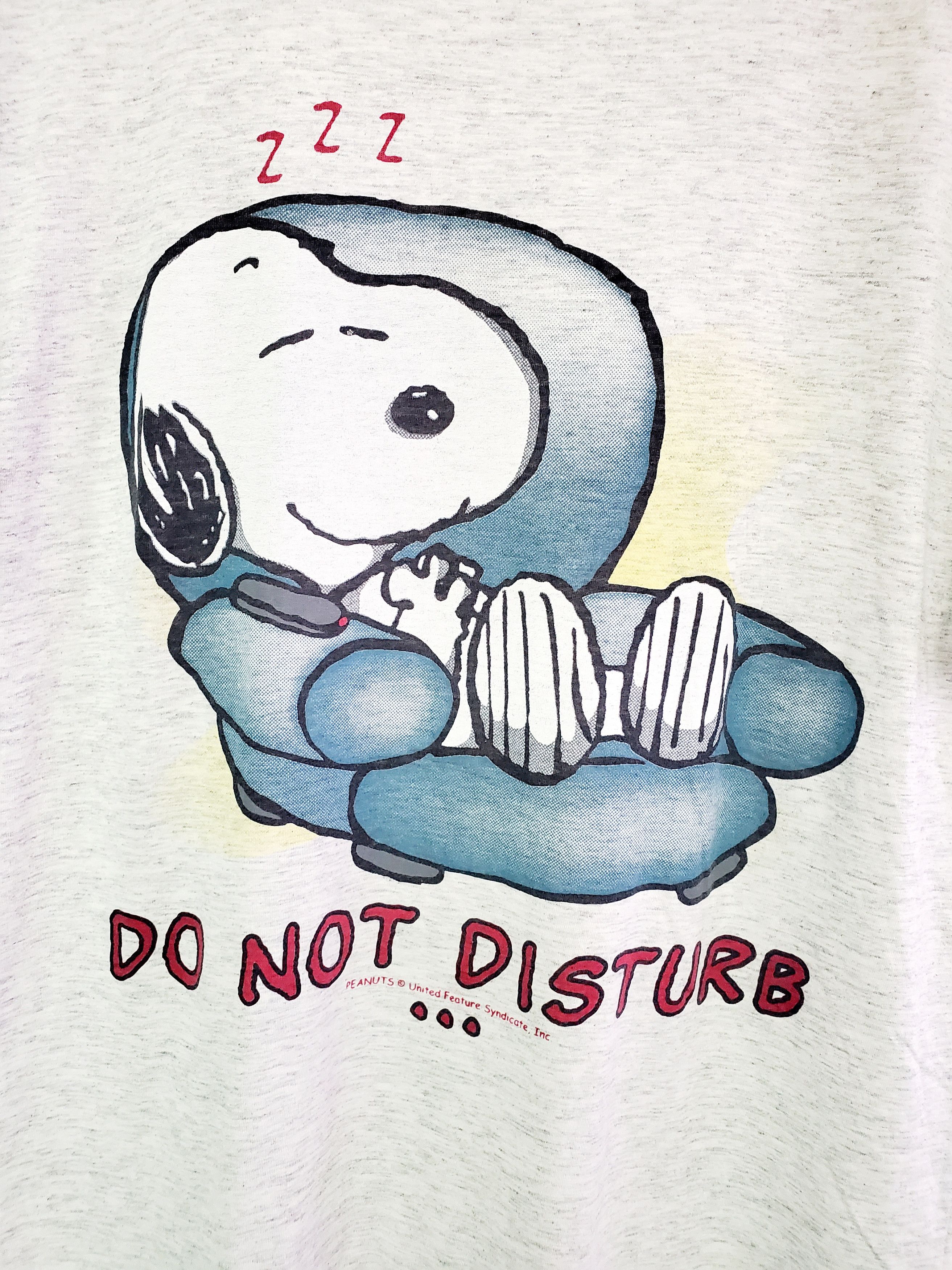 Peanuts × Vintage Vintage Snoopy T-shirt Movie Merch Do Not Disturb 90s L Size US L / EU 52-54 / 3 - 2 Thumbnail