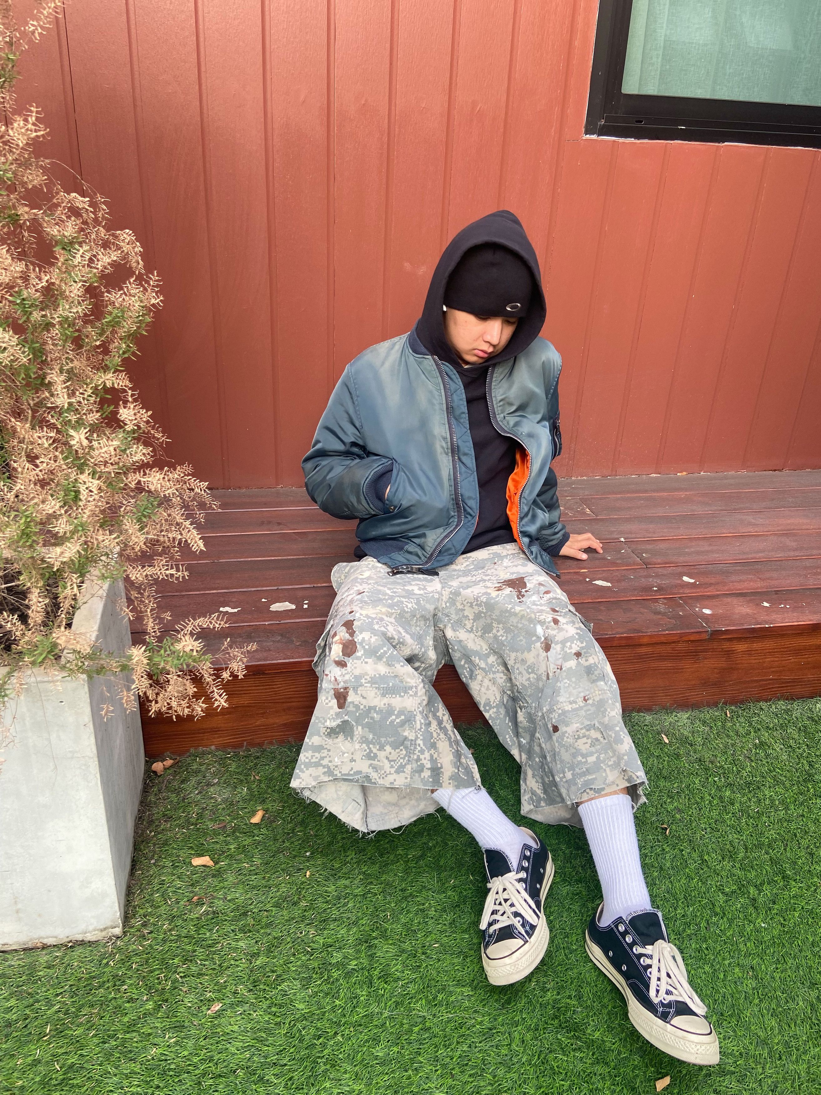 Other Faded Reversible Ma-1 Bomber Jacket Size US M / EU 48-50 / 2 - 2 Thumbnail