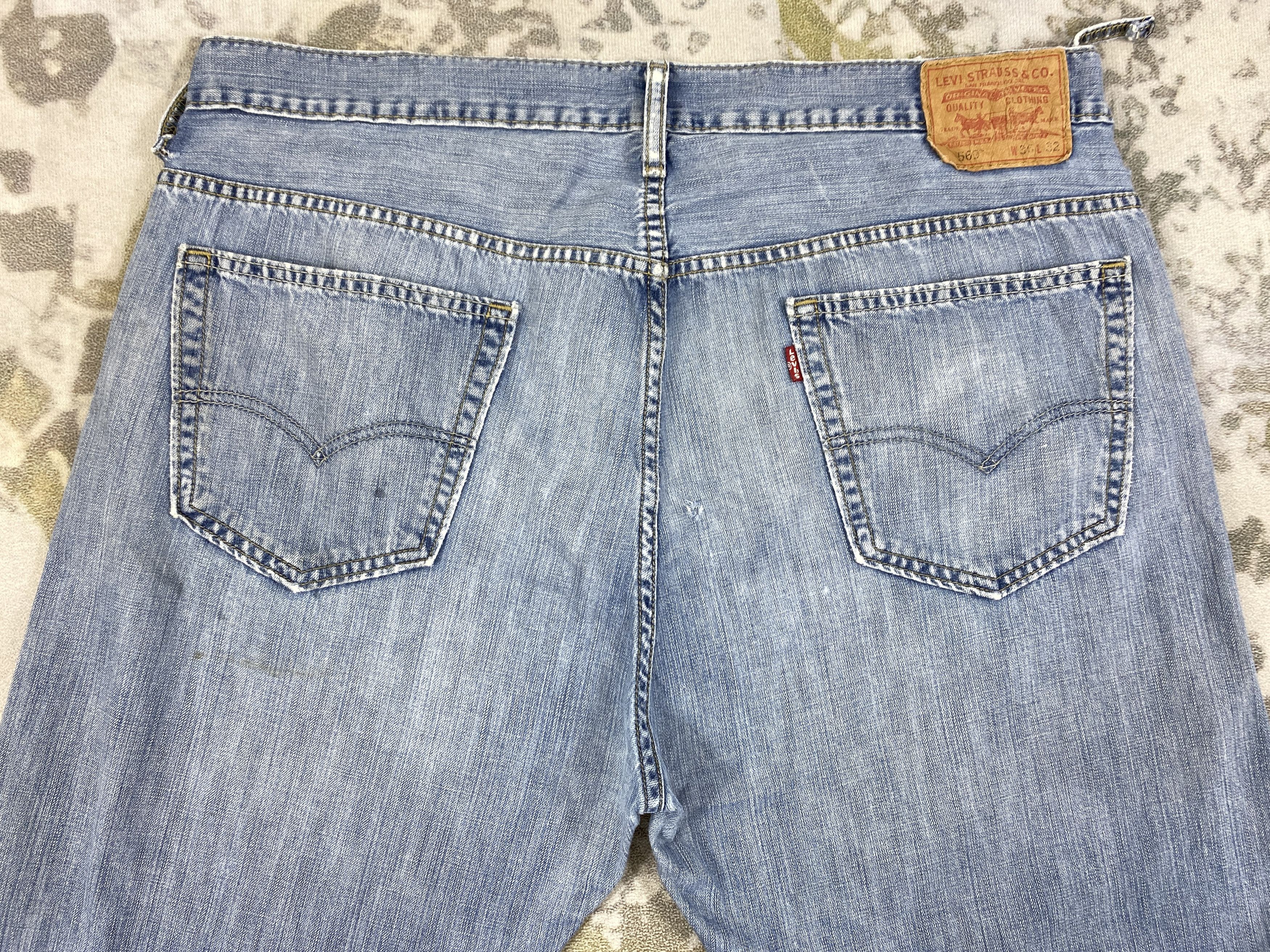 Japanese Brand Vintage Levi's 569 Denim 38 x 31.5 -JN376 Size US 38 / EU 54 - 4 Thumbnail