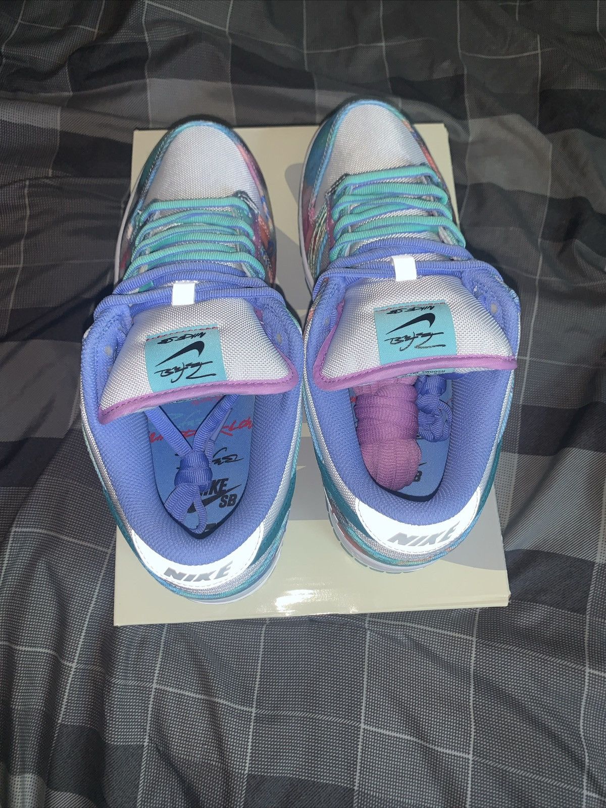 Nike Nike Sb Dunk low Futura Laboratories Bleached Aqua Size US 10.5 / EU 43-44 - 5 Thumbnail