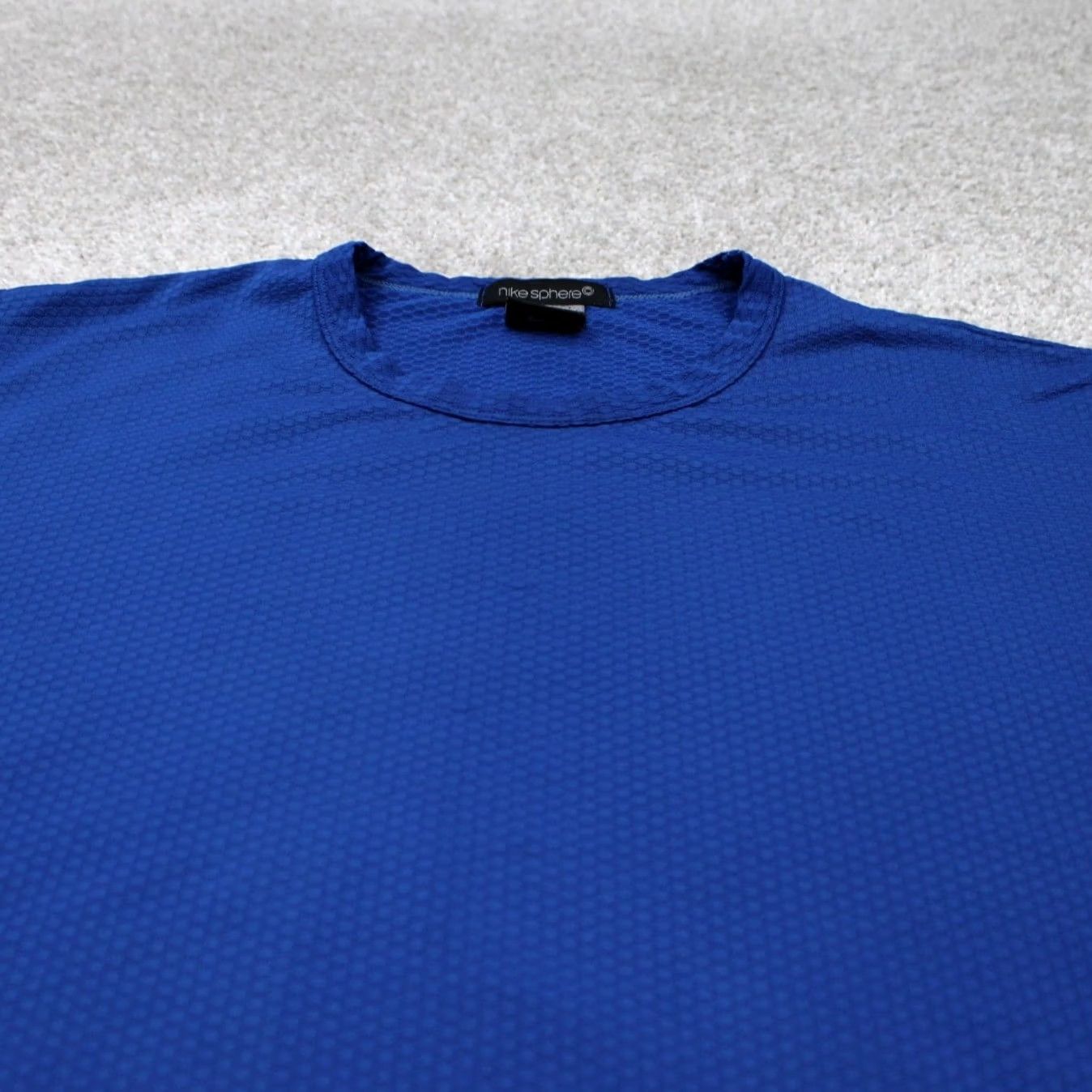 Nike Nike Sphere Shirt Men L Blue/Gray Textured Waffle Knit L/S Polyester Size US L / EU 52-54 / 3 - 4 Thumbnail
