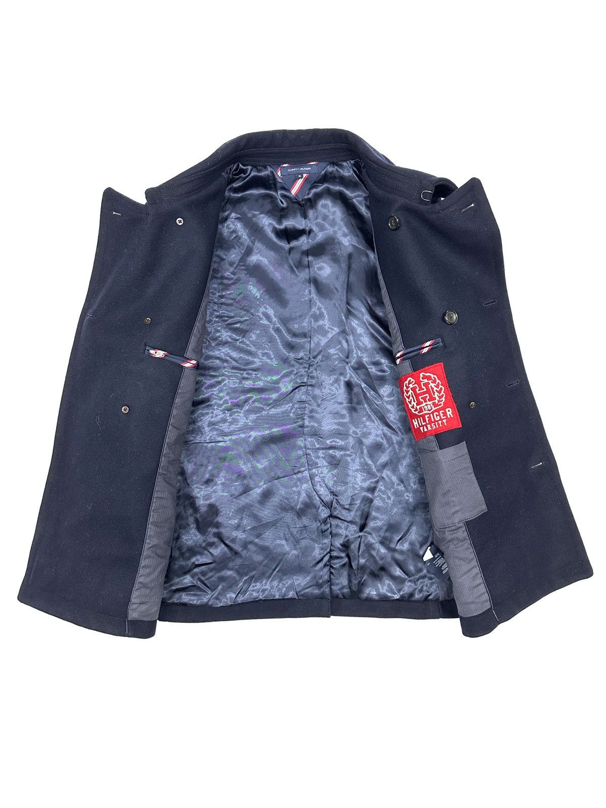Tommy Hilfiger Tommy Hilfiger Peacoat Wool Style Outfits Coat Jacket Size US XL / EU 56 / 4 - 3 Thumbnail