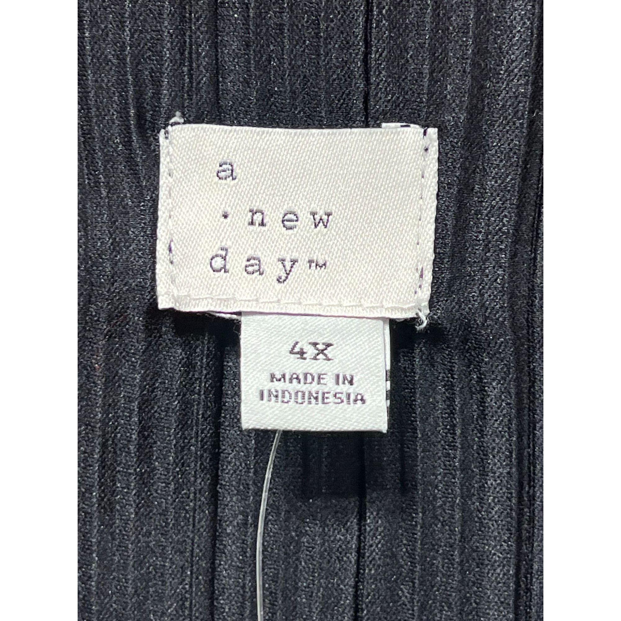 Other A New Day - Women's Casual Long Sleeve Blouse - Black - 4X Size 4XL / US 24-26 - 9 Thumbnail