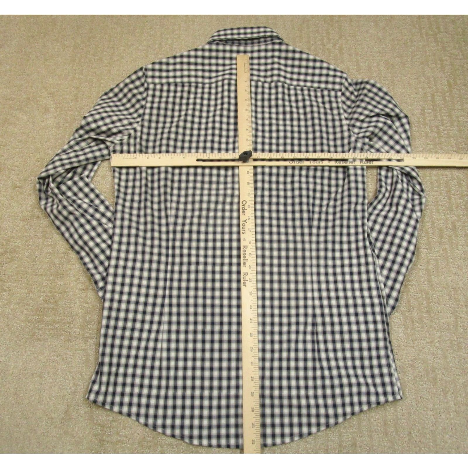 Mizzen+Main VINTAGE Mizzen+Main Shirt Men XLT White Plaid Leeward Long Sleeve Slim Fit Button-Up Casual Modern Classic Mens Size US XL / EU 56 / 4 - 4 Thumbnail