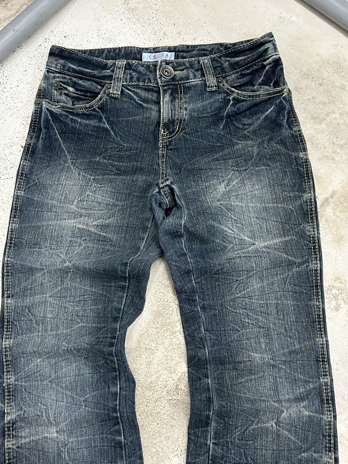 Hysteric Glamour × If Six Was Nine × Japanese Brand Flare Colza Japan Clawn Marks Fade Washed Heavy Whiskered Size US 30 / EU 46 - 8 Thumbnail