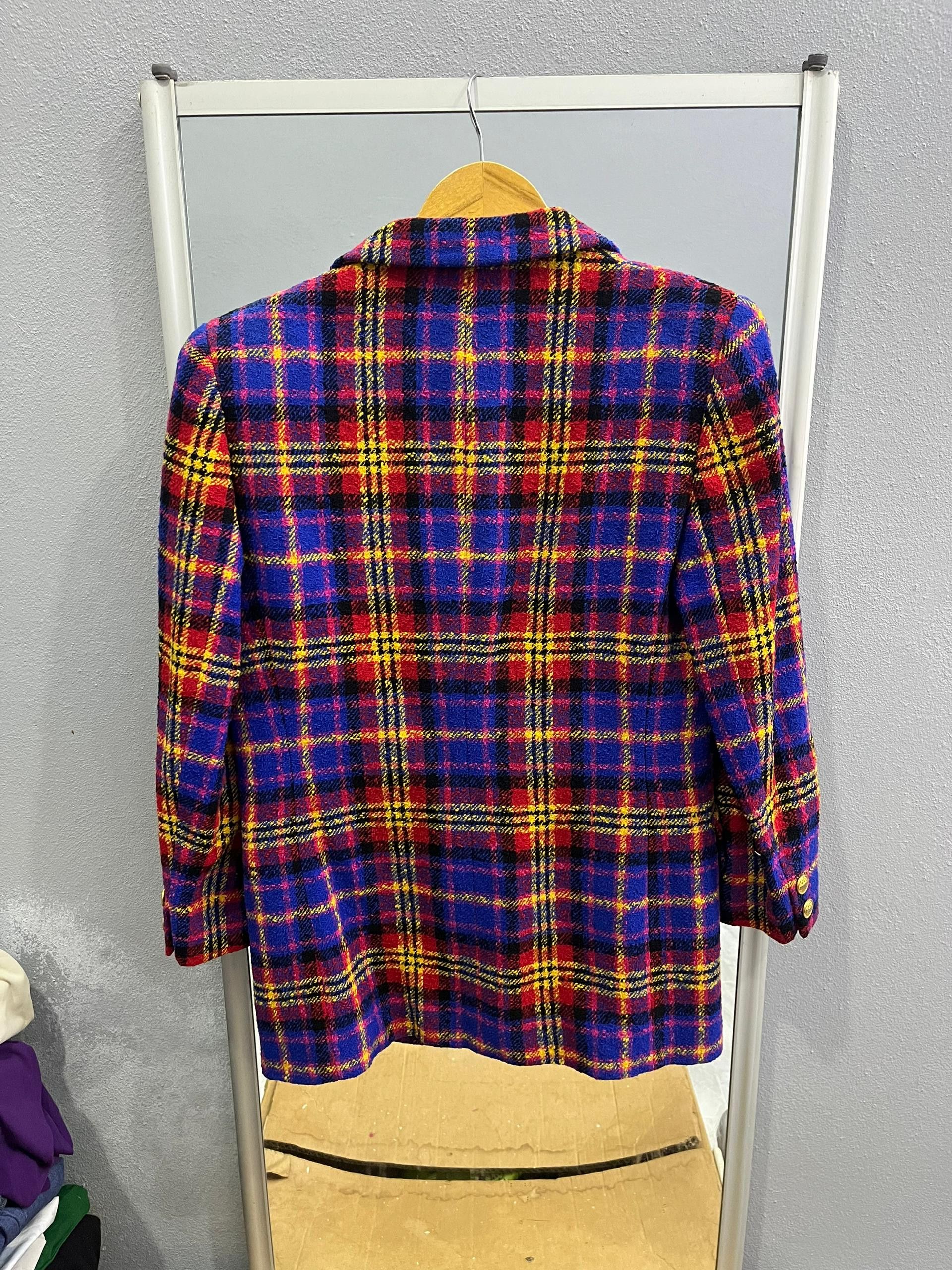 Japanese Brand Koji Watanabe Wool Tartan Blazer CDG Yohji Vibe Size US XS / EU 42 / 0 - 11 Thumbnail