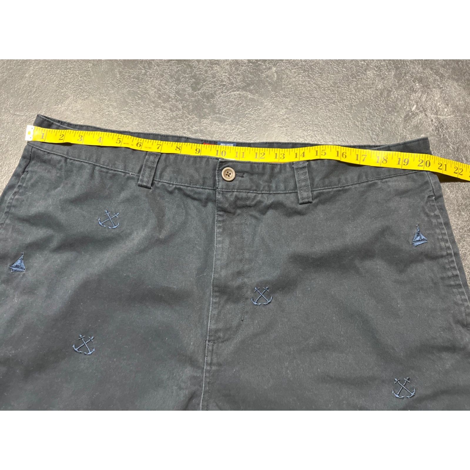 Chaps VINTAGE Chaps Mens Chino Shorts Sailboat Anchors Navy Blue Size 40 Cotton Stretch Size US 40 / EU 56 - 5 Thumbnail