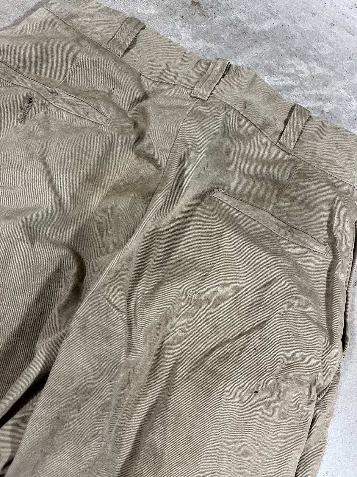 Vintage Vintage 60s US Army Khaki Chino Pants Painter 28x28 Size US 28 / EU 44 - 8 Thumbnail
