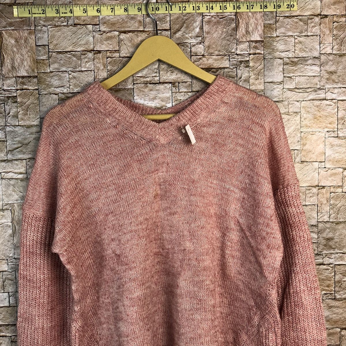 Homespun Knitwear × Japanese Brand Top Valu Pink Knitwear #A657 Size L / US 10 / IT 46 - 5 Thumbnail