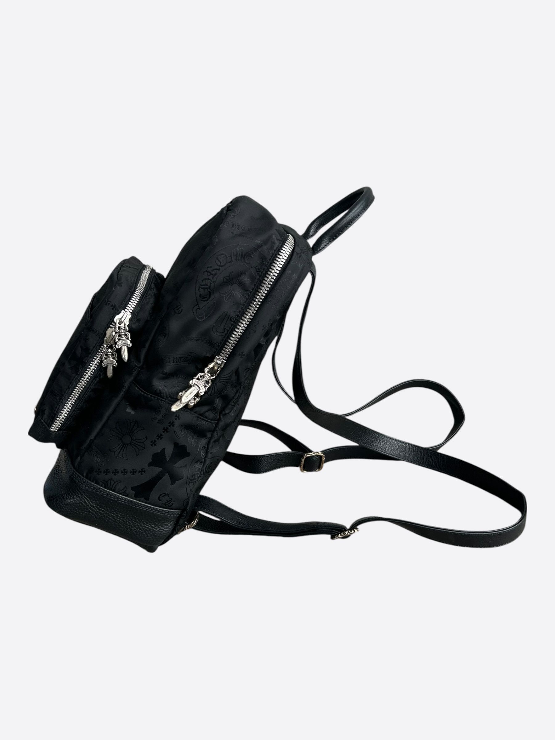 Chrome Hearts Chrome Hearts Black Stencil 7th Grade Nylon Mini Backpack Size ONE SIZE - 4 Thumbnail