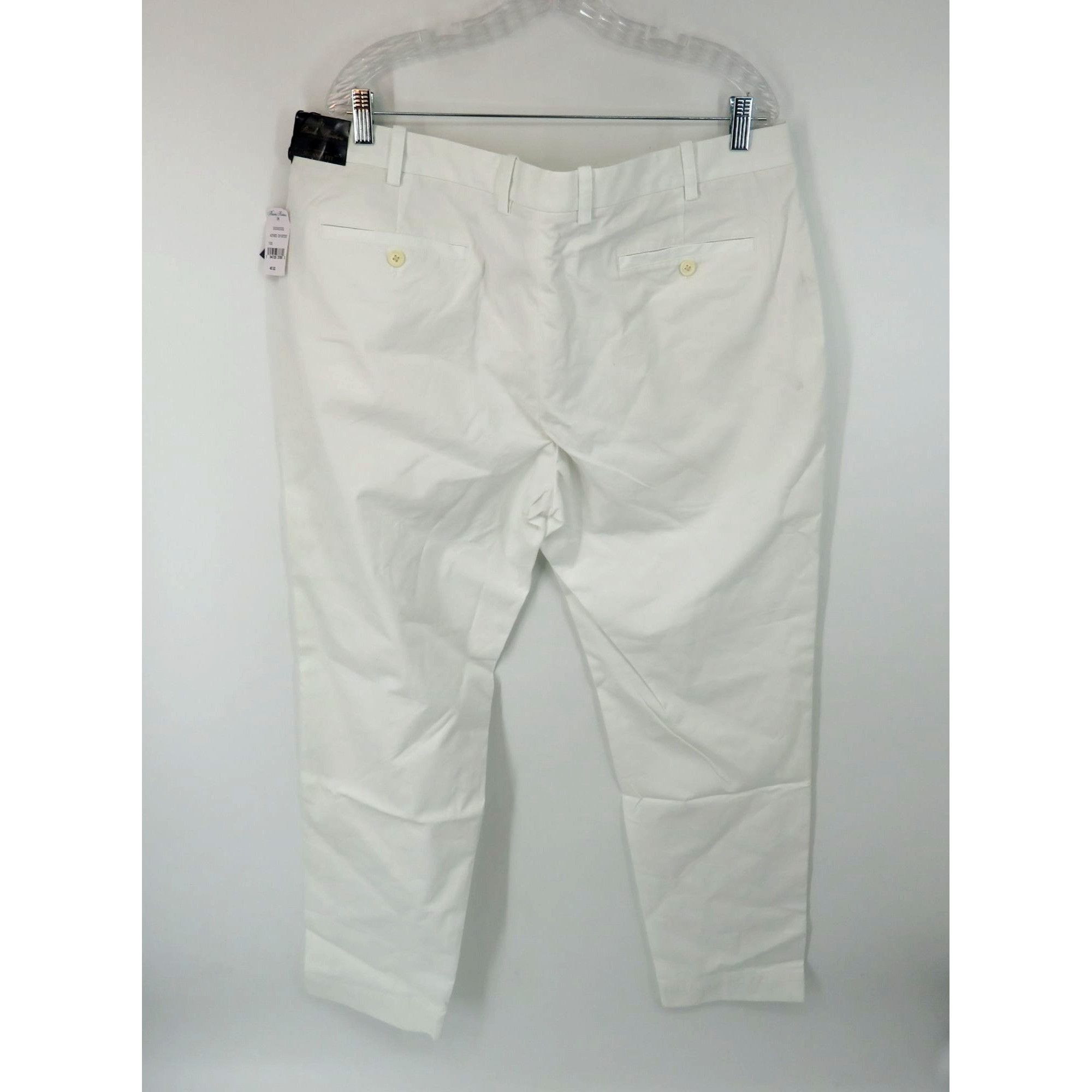 Brooks Brothers Brooks Brothers Milano Fit Mens White Chino Pants 40x32 Casu Size US 40 / EU 56 - 3 Thumbnail
