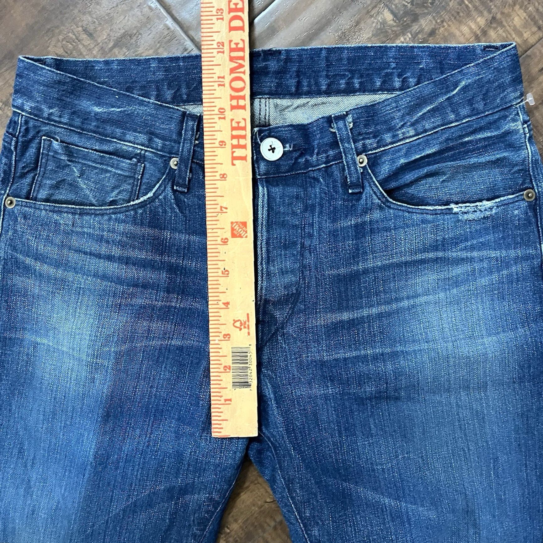 3x1 3x1 M3 Men's Slim Straight Leg Selvage Denim Jeans Medium Wash 30x32 Blue Size US 30 / EU 46 - 5 Thumbnail