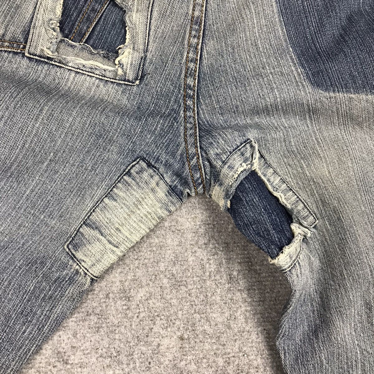Japanese Brand JOGE MARTIN BAGGY DENIM PATCHWORK DISTRESSED JEANS PANTS Size US 32 / EU 48 - 11 Thumbnail