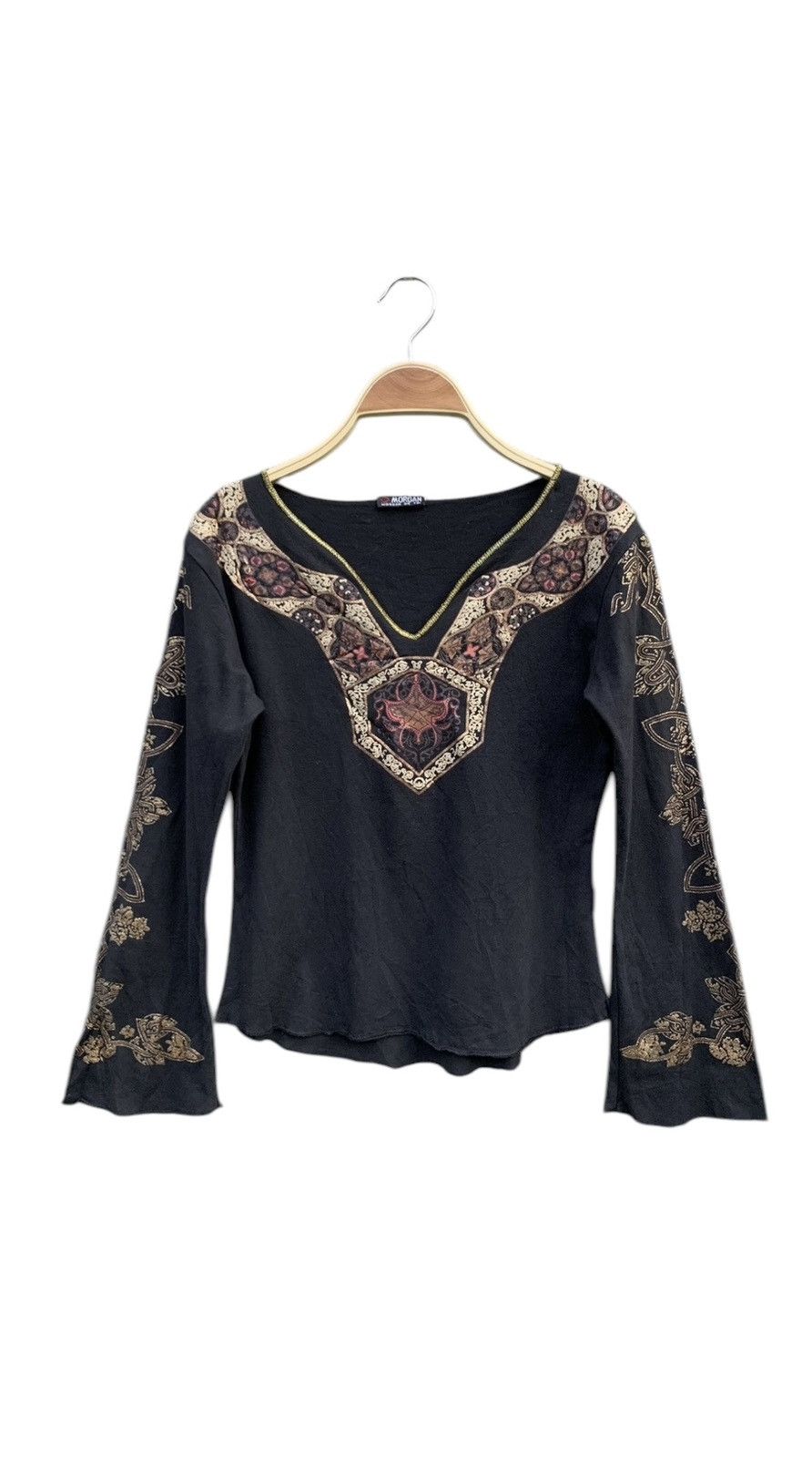 Japanese Brand × Morgan Homme × Vintage Vintage Morgan De Toi tribal western flare sleeve Size XS / US 0-2 / IT 36-38 - 1 Thumbnail
