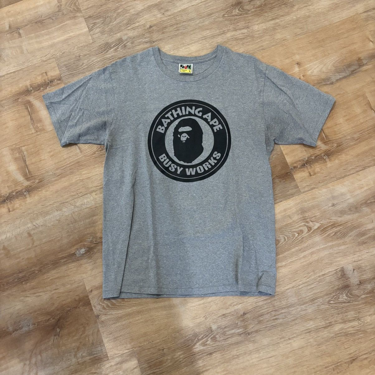 Bape Bape Grey Busy Works Tee Shirt Size Large Size US L / EU 52-54 / 3 - 1 Thumbnail