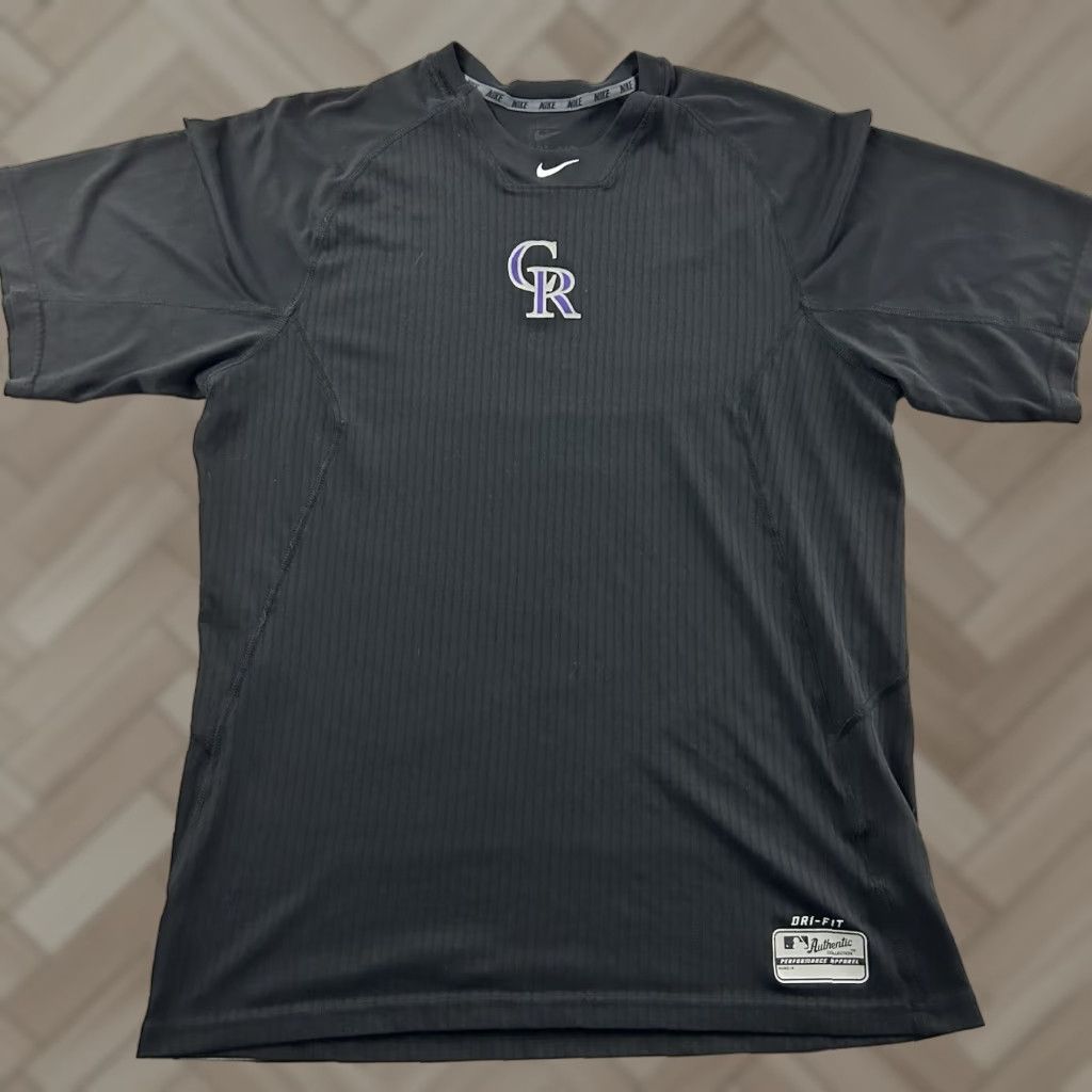 Nike Nike Performance Colorado Rockies Short Sleeve Athletic Shirt Mens XL Black Size US XL / EU 56 / 4 - 1 Thumbnail