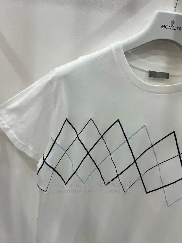 Dior Dior White Cotton Short Sleeve T-Shirt . Size US XL / EU 56 / 4 - 4 Thumbnail