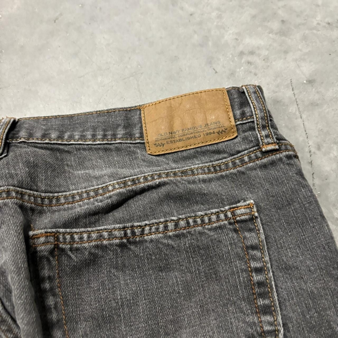 Japanese Brand × Vintage Crazy Vintage Y2K/2000s Grunge Faded Black Distressed Denim Jeans! Size US 33 - 7 Thumbnail