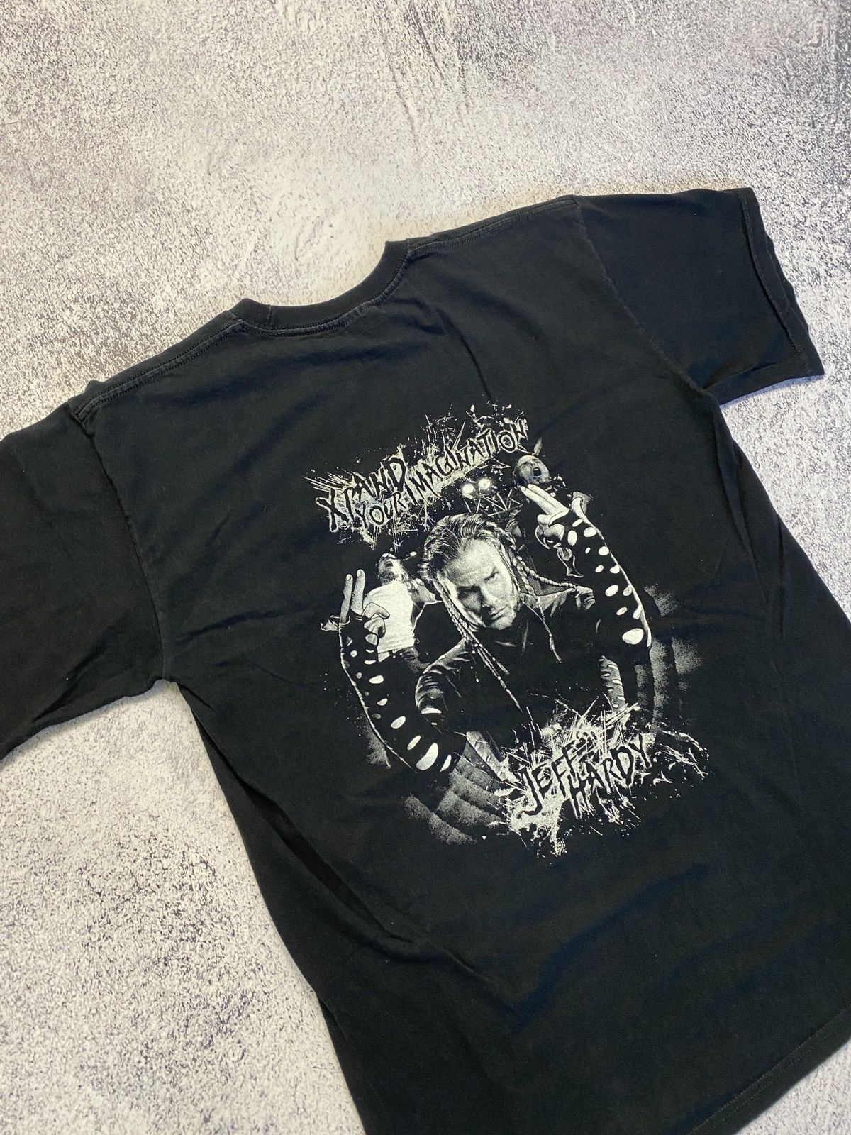Vintage × WWE Jeff Hardy Wrestling Xpand Your Imagination Vintage T Shirt Size US L / EU 52-54 / 3 - 9 Thumbnail