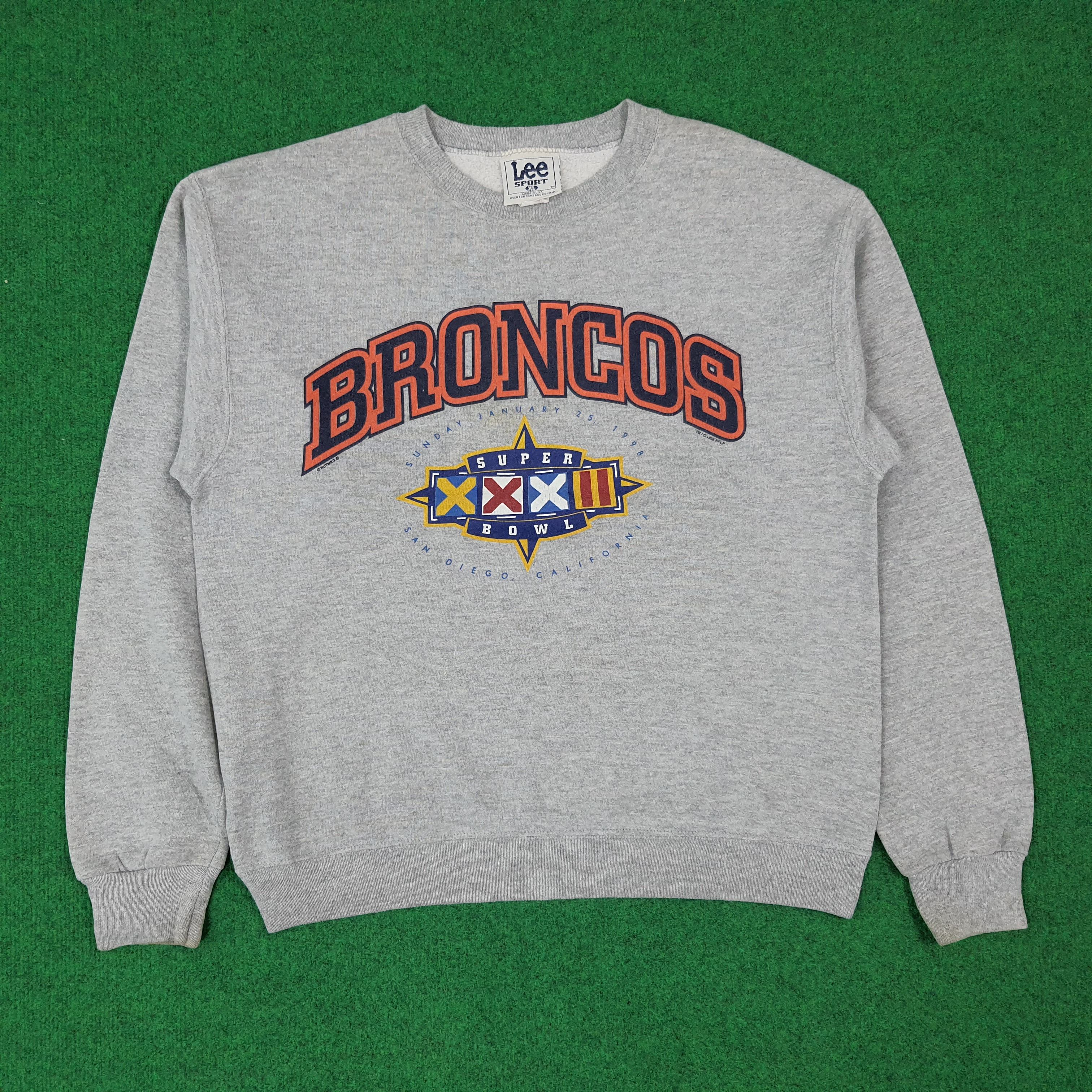 Lee Vintage Denver Broncos Super Bowl XXXII Sweatshirt C277N10 Size US L / EU 52-54 / 3 - 1 Thumbnail