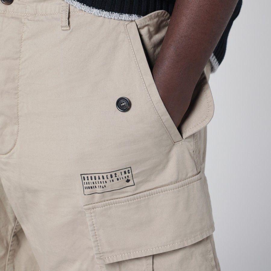 Dsquared2 o1d2blof0226 Cargo Bermuda Shorts in Beige Size US 36 / EU 52 - 5 Thumbnail