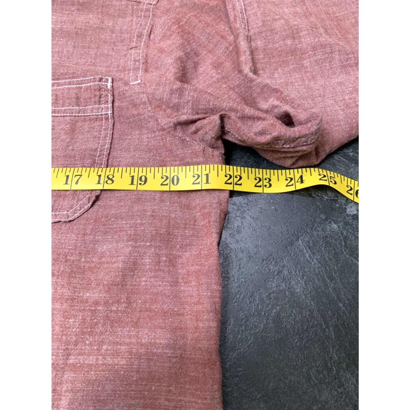 KAVU KAVU Men's Large Long Sleeve Button Up Shirt Brick Red Size US L / EU 52-54 / 3 - 7 Thumbnail