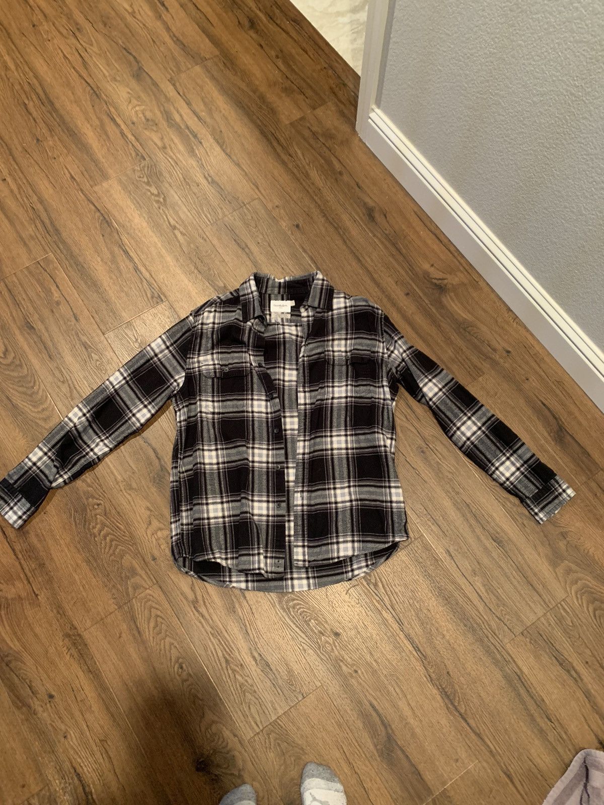 Other Black and White Plaid Shirt Size L / US 10 / IT 46 - 1 Thumbnail