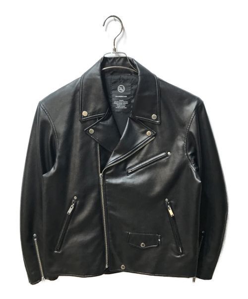 Undercover GU x UNDERCOVER Fake Leather Double Riders Jacket Black