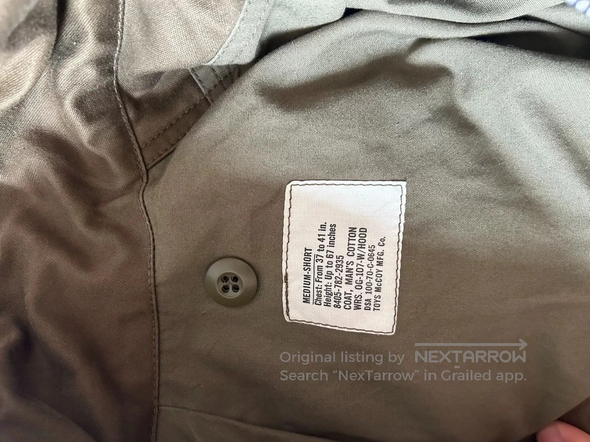 TOYS McCOY toys McCoy M65 Military Style Jacket. Size US M / EU 48-50 / 2 - 9 Thumbnail