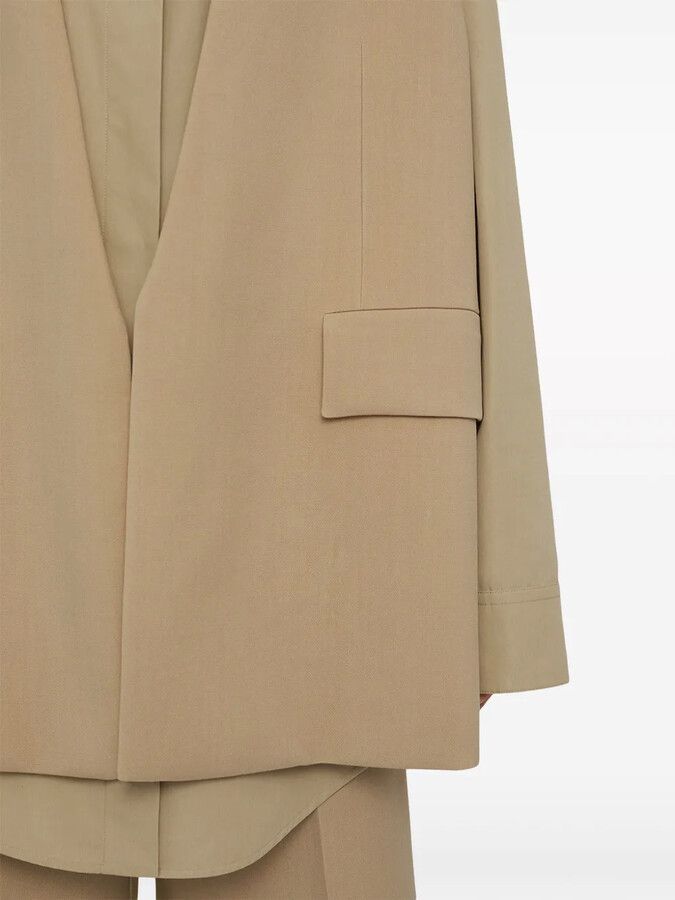 Jil Sander o1w1db10825 Jacket Vest in Beige Size XL / US 12-14 / IT 48-50 - 4 Thumbnail