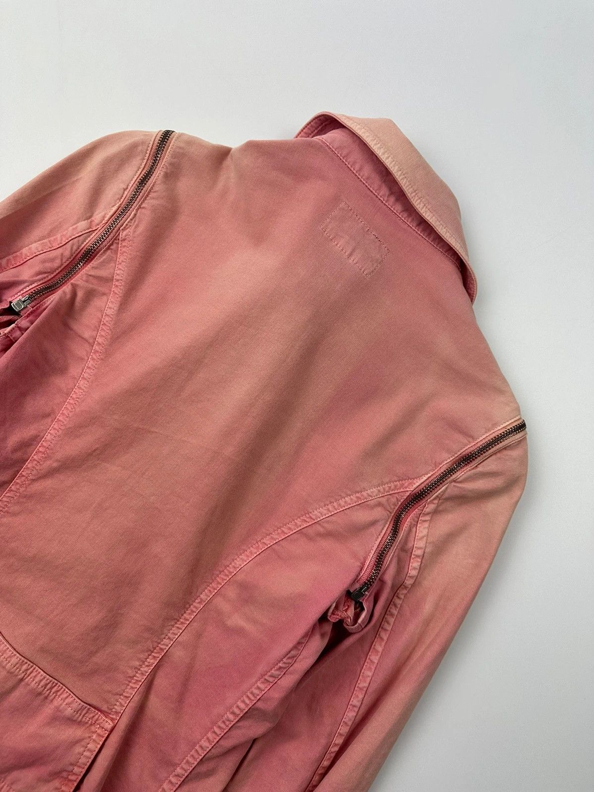 Dolce & Gabbana Dolce Gabbana SS2004 Detachable Pink Faded Zip Denim Jacket Size S / US 4 / IT 40 - 14 Thumbnail
