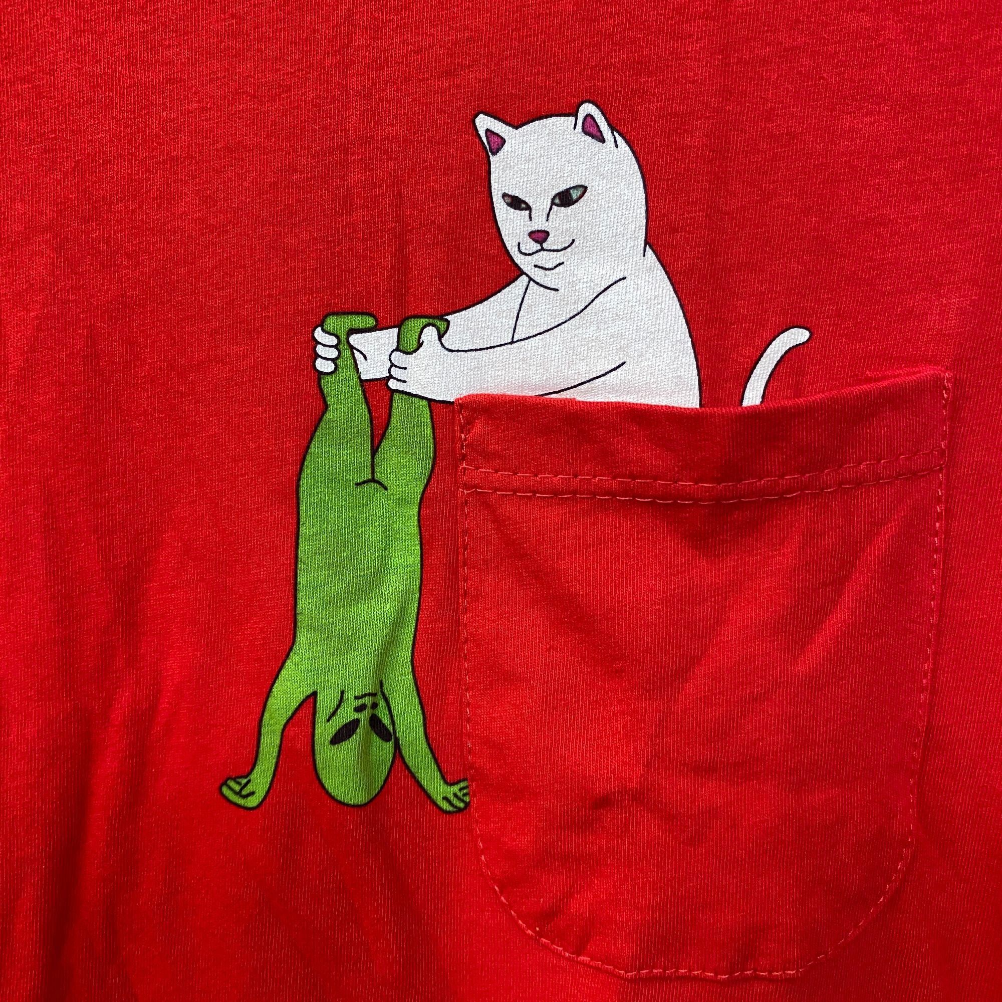RIPNDIP RIPNDIP Lord Nermal Break Yo Self Alien Red T-Shirt Extra Sm Size XS / US 0-2 / IT 36-38 - 3 Thumbnail