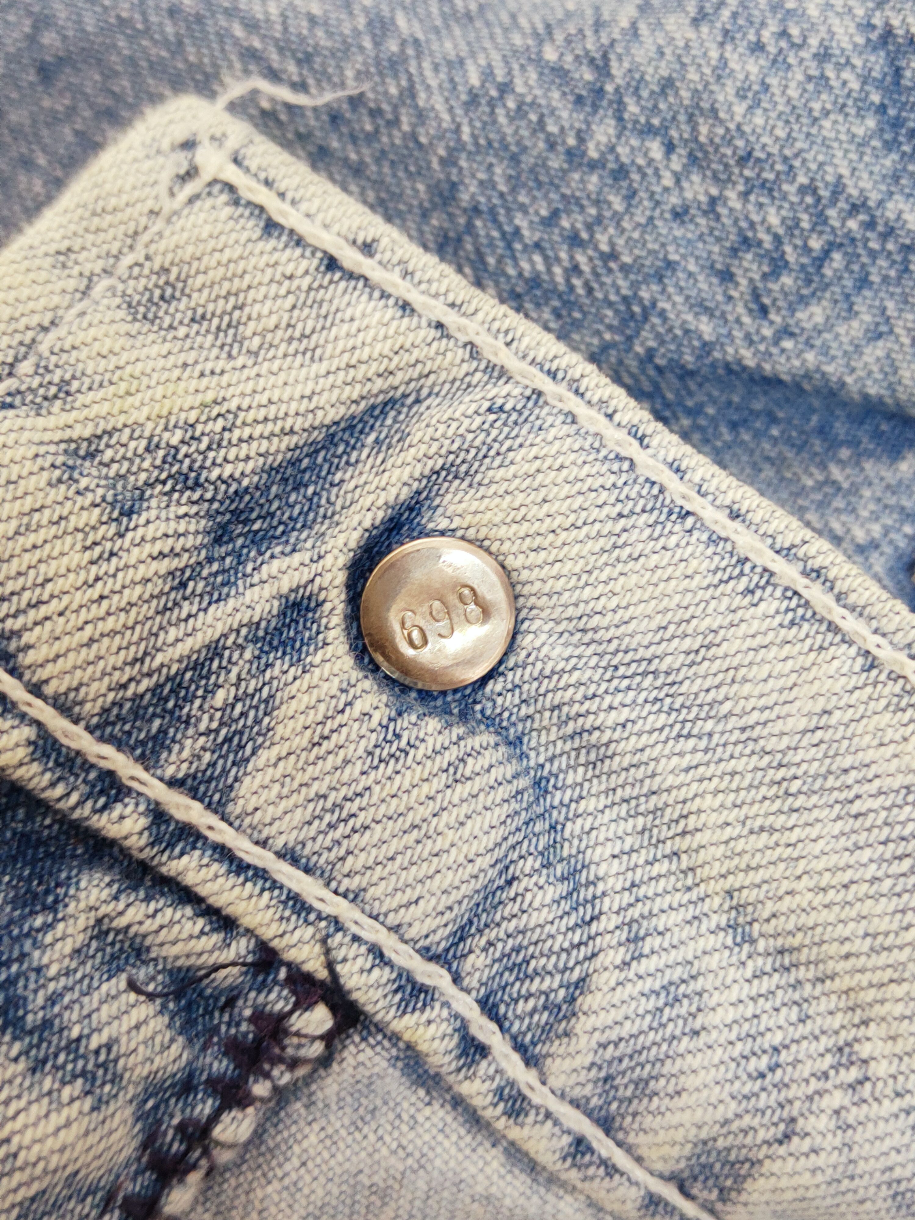 Levi's Worker Levi's vintage Blue Distressed Ripped Jeans #W490 Size US 30 / EU 46 - 14 Thumbnail