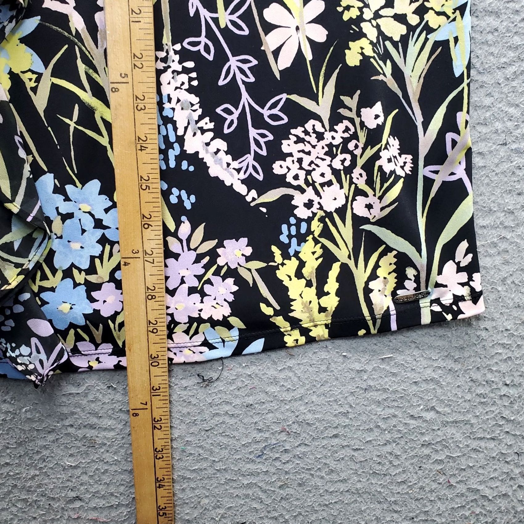Calvin Klein Calvin Klein Womens Blouse Top Multicolor Floral Sleeveless Ruffle Front Pullover Size XL Size L / US 10 / IT 46 - 3 Thumbnail