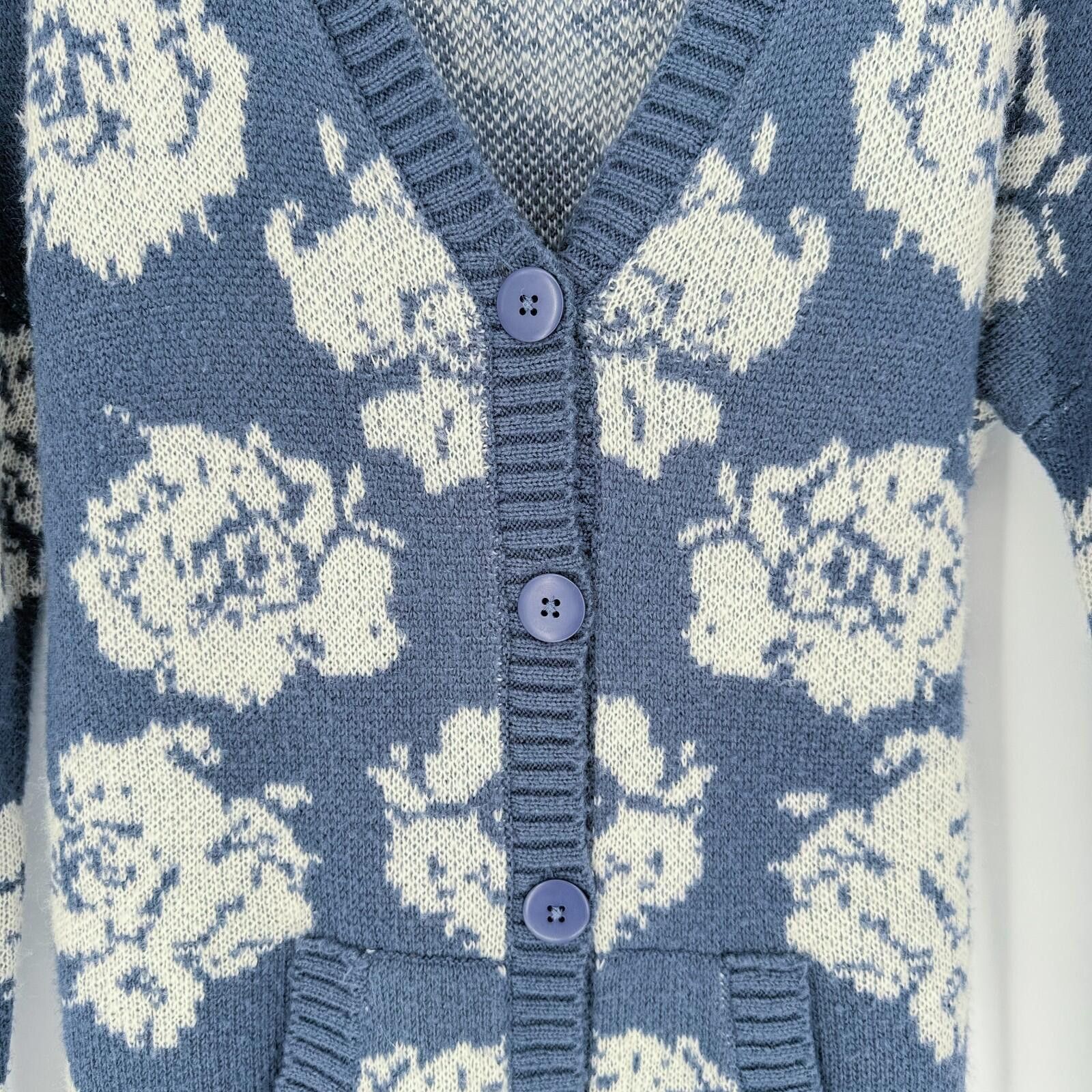 Volcom Volcom Hunny Bunny Cardigan Floral Button Sweater Women L Size L / US 10 / IT 46 - 3 Thumbnail