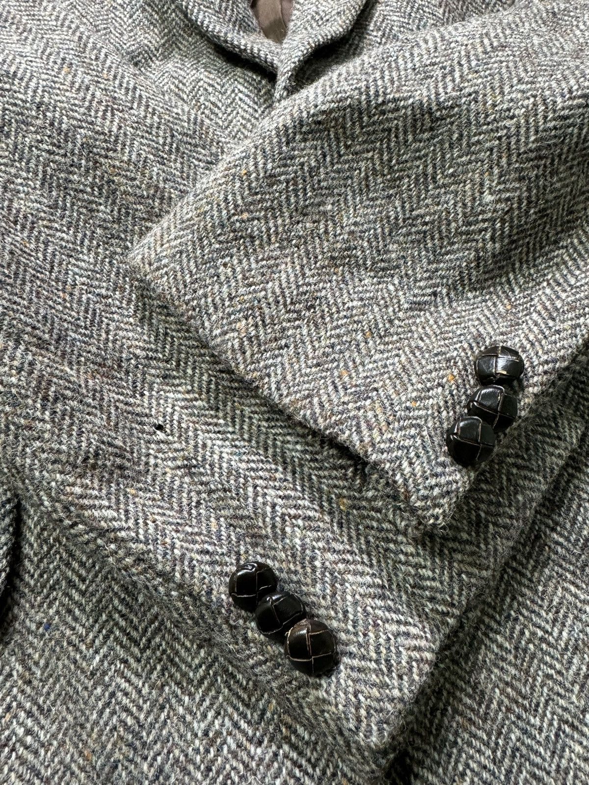 Harris Tweed × Vintage Vintage Harris Tweed Blazer Jacket Wool Premium Size 44R - 4 Thumbnail