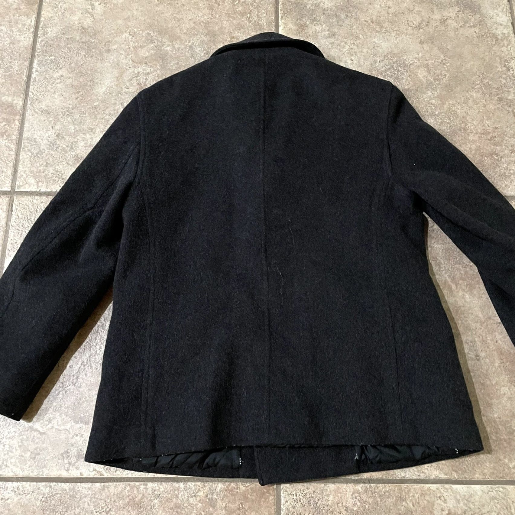J.Crew J.Crew Pea Coat Wool Blend Double Breasted Women’s S Black Wool Lined Women's Coat Size S / US 4 / IT 40 - 5 Thumbnail