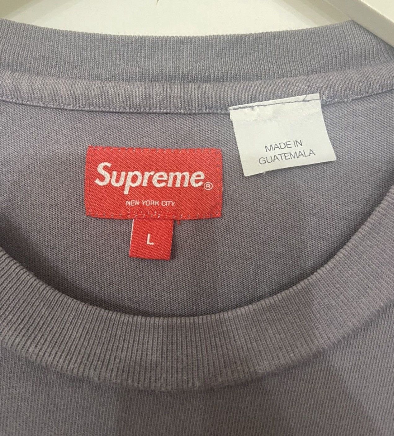 Supreme SUPREME ORANGE STITCH S/S GREY SIZE LARGE Size US L / EU 52-54 / 3 - 4 Thumbnail