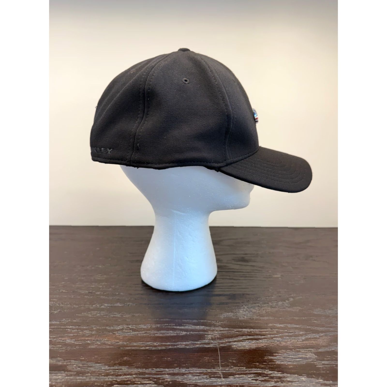 Oakley Oakley Hat Cap Mens L Black Fitted Flex Classic Low Baseball Twill USA Logo Mens Size ONE SIZE - 3 Thumbnail