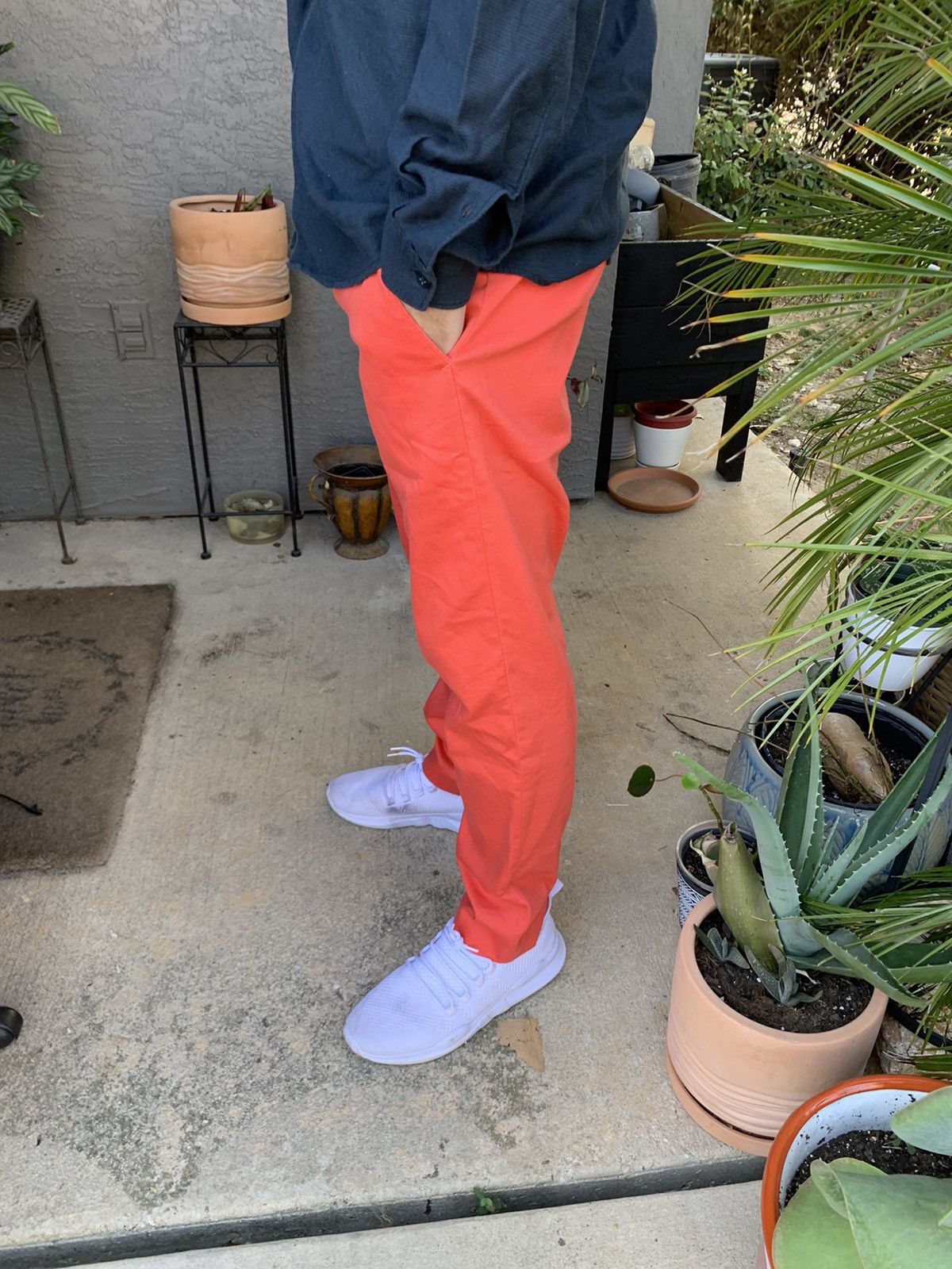 ByTheR Flat Front Trousers Size US 34 / EU 50 - 2 Thumbnail