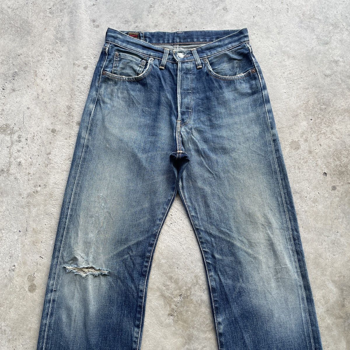 Edwin Vintage Edwin 505 sx Button Fly Jeans Selvedge Pants Size US 30 / EU 46 - 4 Thumbnail