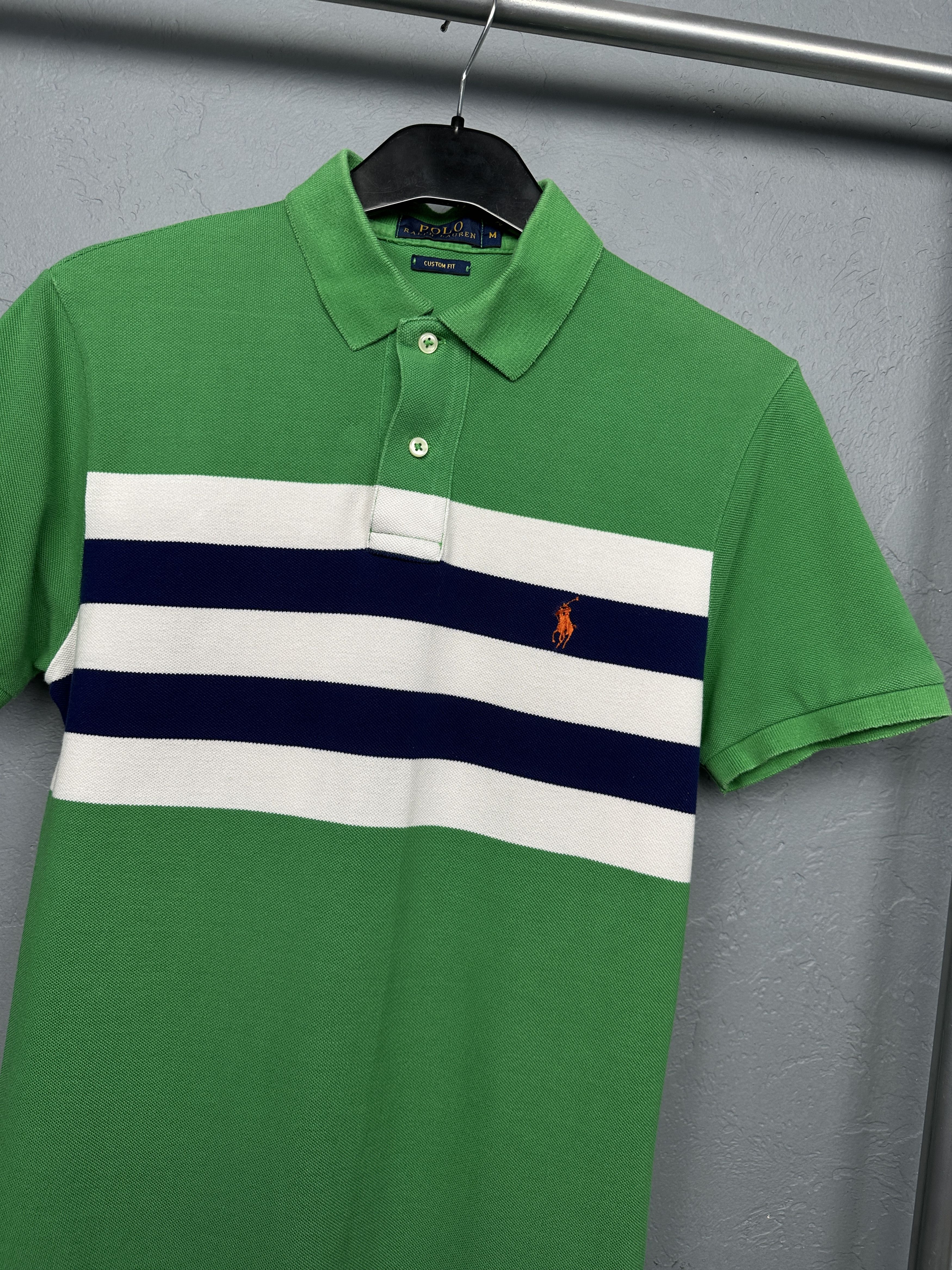 Polo Ralph Lauren Polo Ralph Lauren Vintage Mens Striped Polo Shirt Size US M / EU 48-50 / 2 - 2 Thumbnail